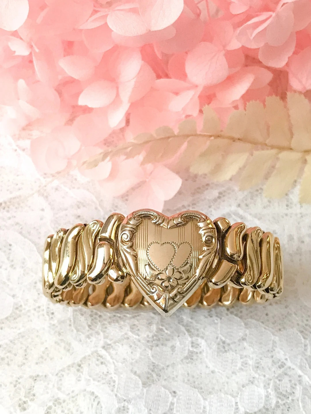 Sweetheart Bracelet Phoenix Made Sweetheart Expansion Bracelet vintage Stretch Bracelet sweethear... | Etsy (US)
