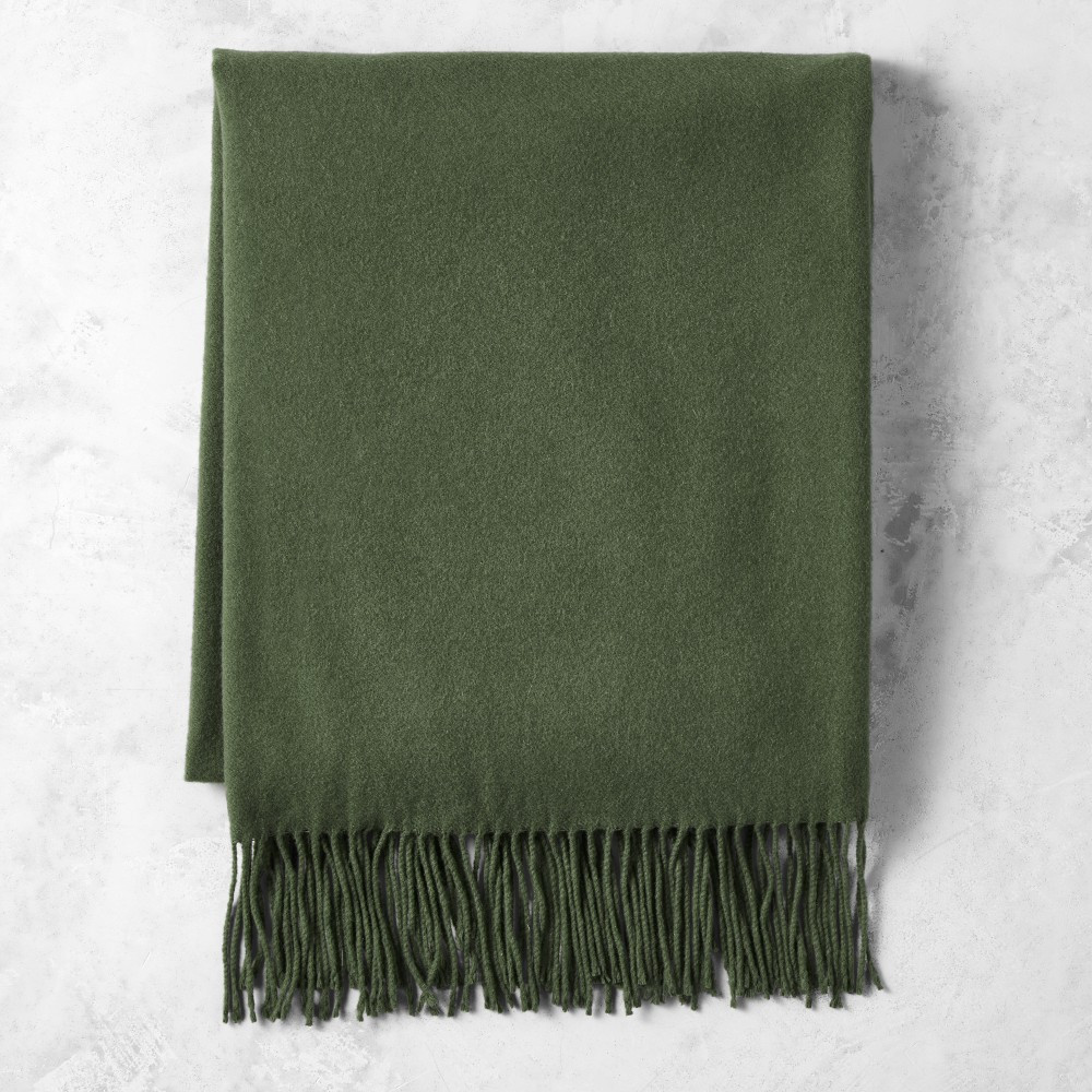 European Solid Grand Cashmere Throw | Williams-Sonoma