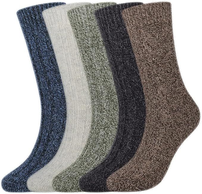 Jeasona Wool Socks for Women Warm Winter Thermal Thick Socks Gifts for Women Mom | Amazon (US)