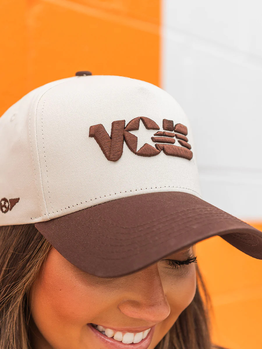Vintage VOLS Logo Espresso on Natural Cap - Southern Made | Shop Southern Made & Southern Made Tees