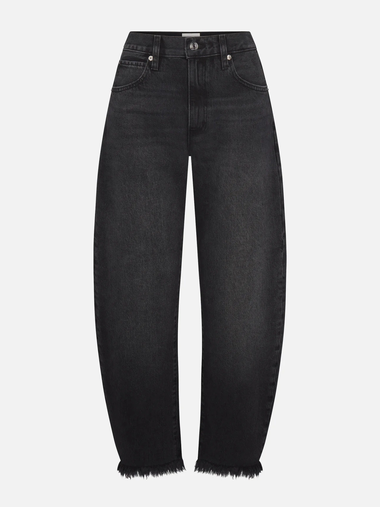 THE BUBBLE CROP KNOCK OUT RAW FRAY | Frame Denim