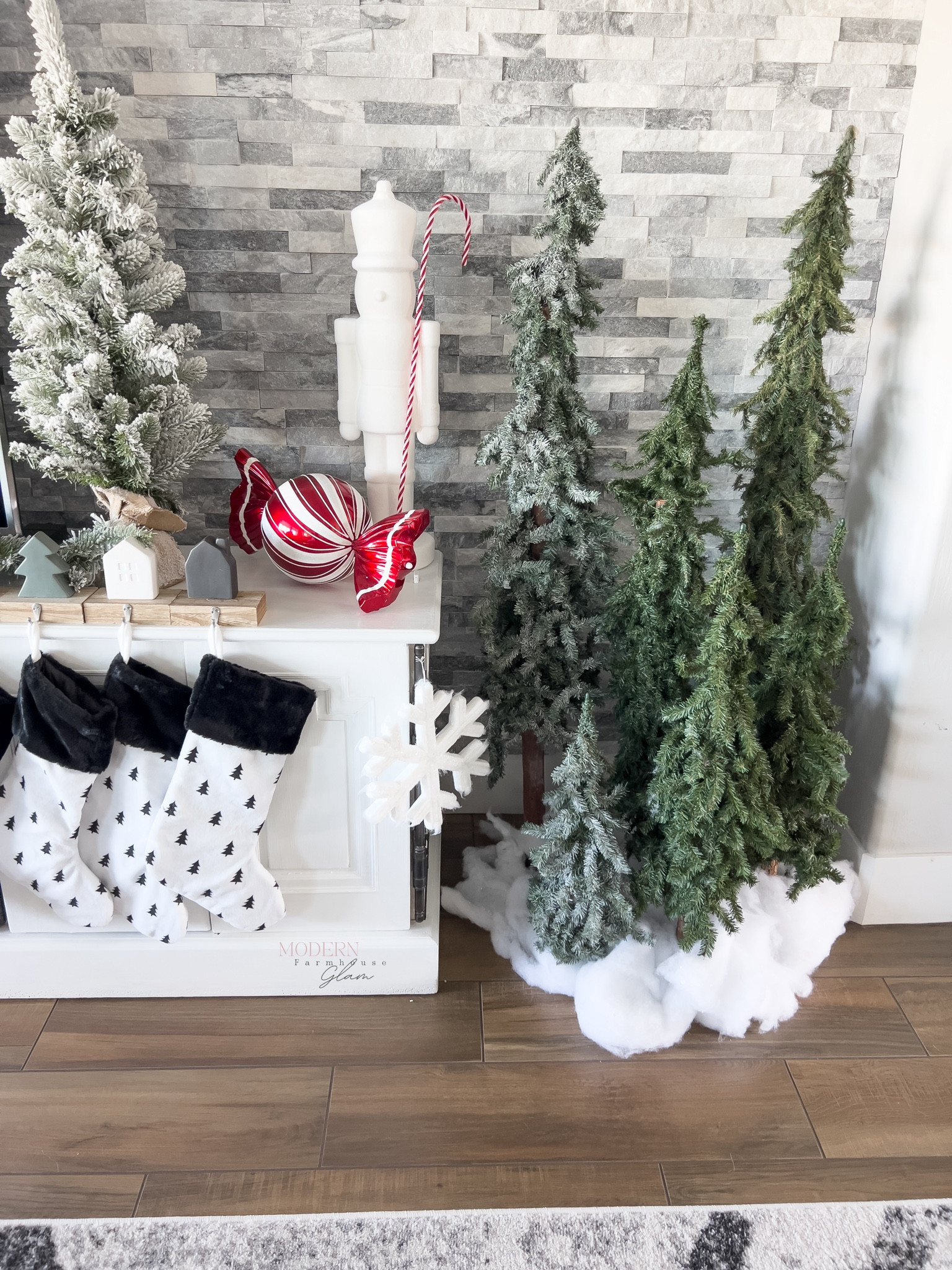 The cutest 2ft Christmas nutcracker at Modern Farmhouse Glam and skinny Christmas tree forest  

#LTKHoliday #LTKhome #LTKCyberWeek
