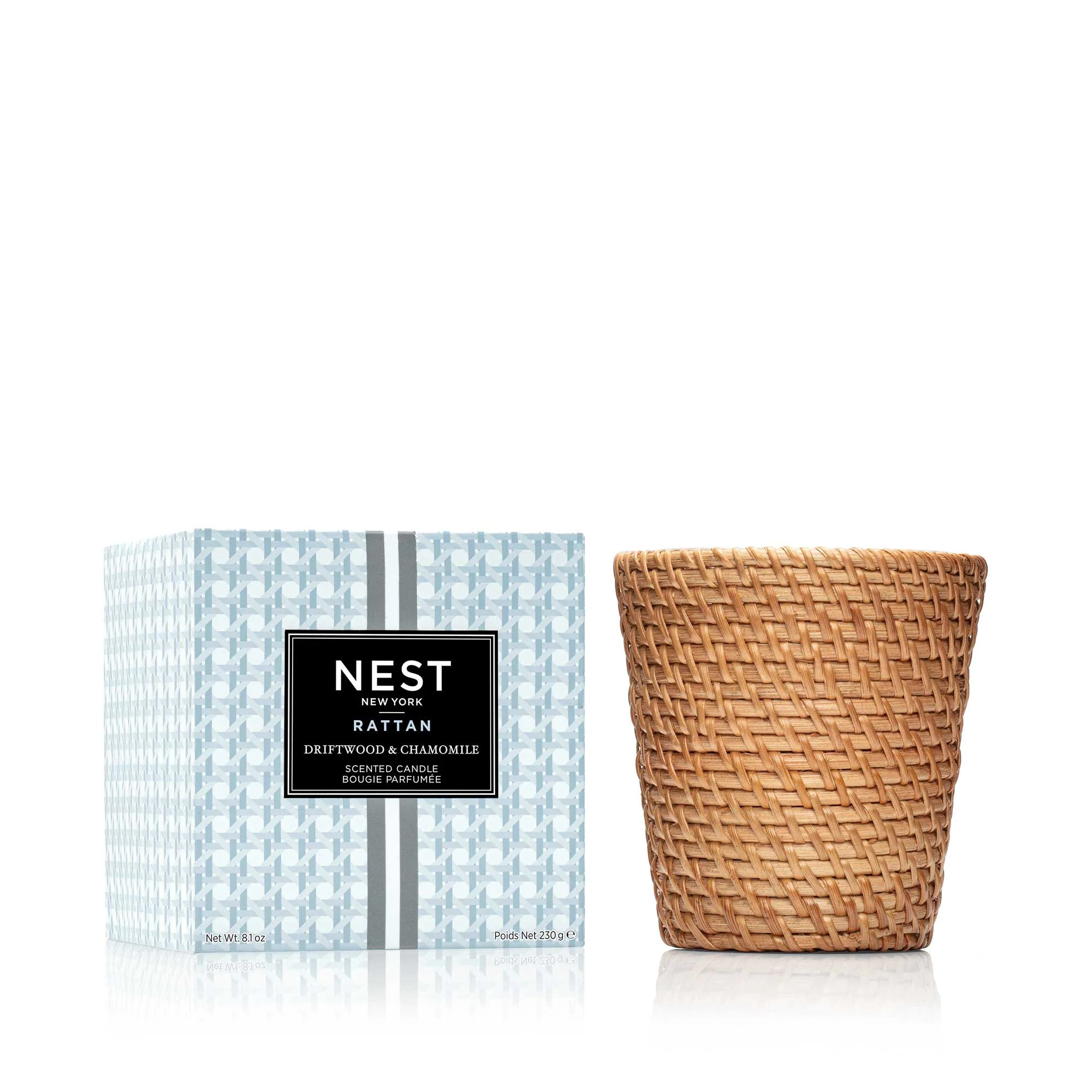 Rattan Driftwood & Chamomile Classic Candle | NEST Fragrances