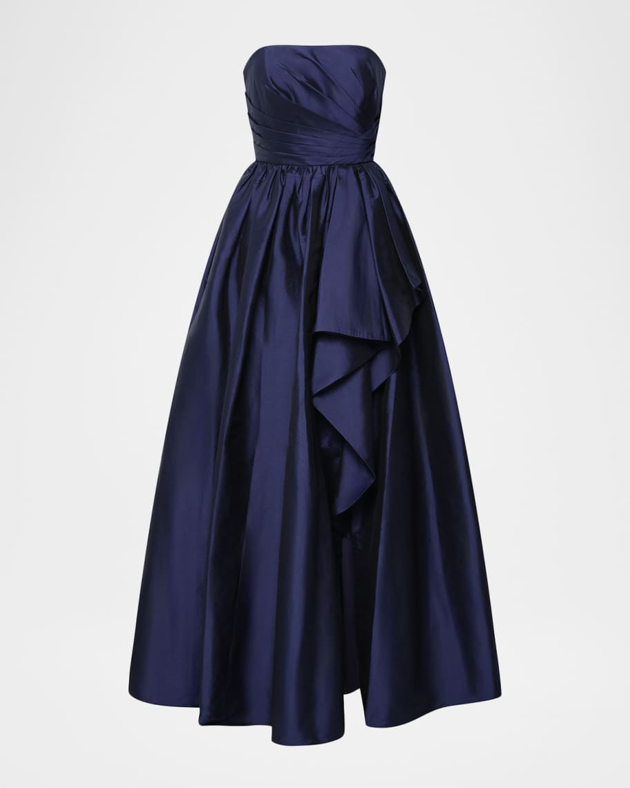 Theia Esmerina Strapless Taffeta Gown | Neiman Marcus