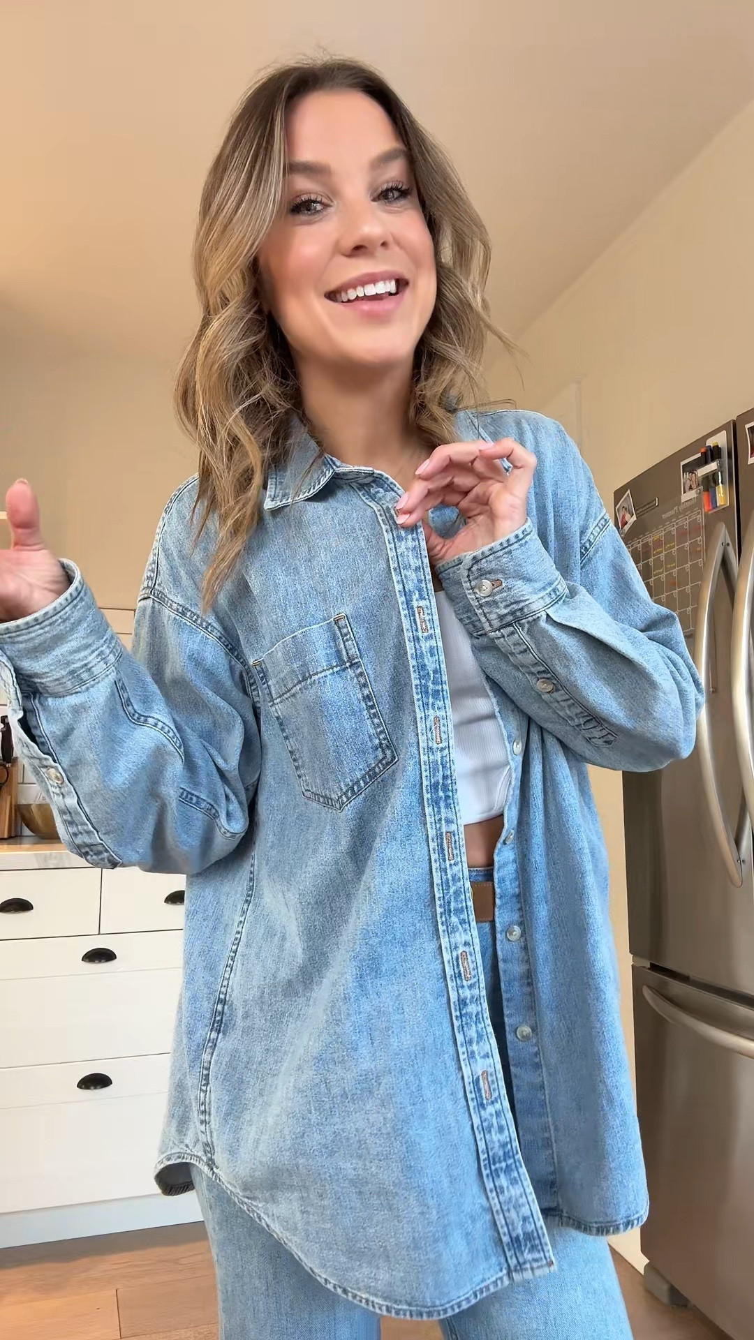 Denim on denim will never lose. Loving this entire look - wearing XS top and 24 bottom 

#LTKcanada #LTKstyletip #LTKwinter