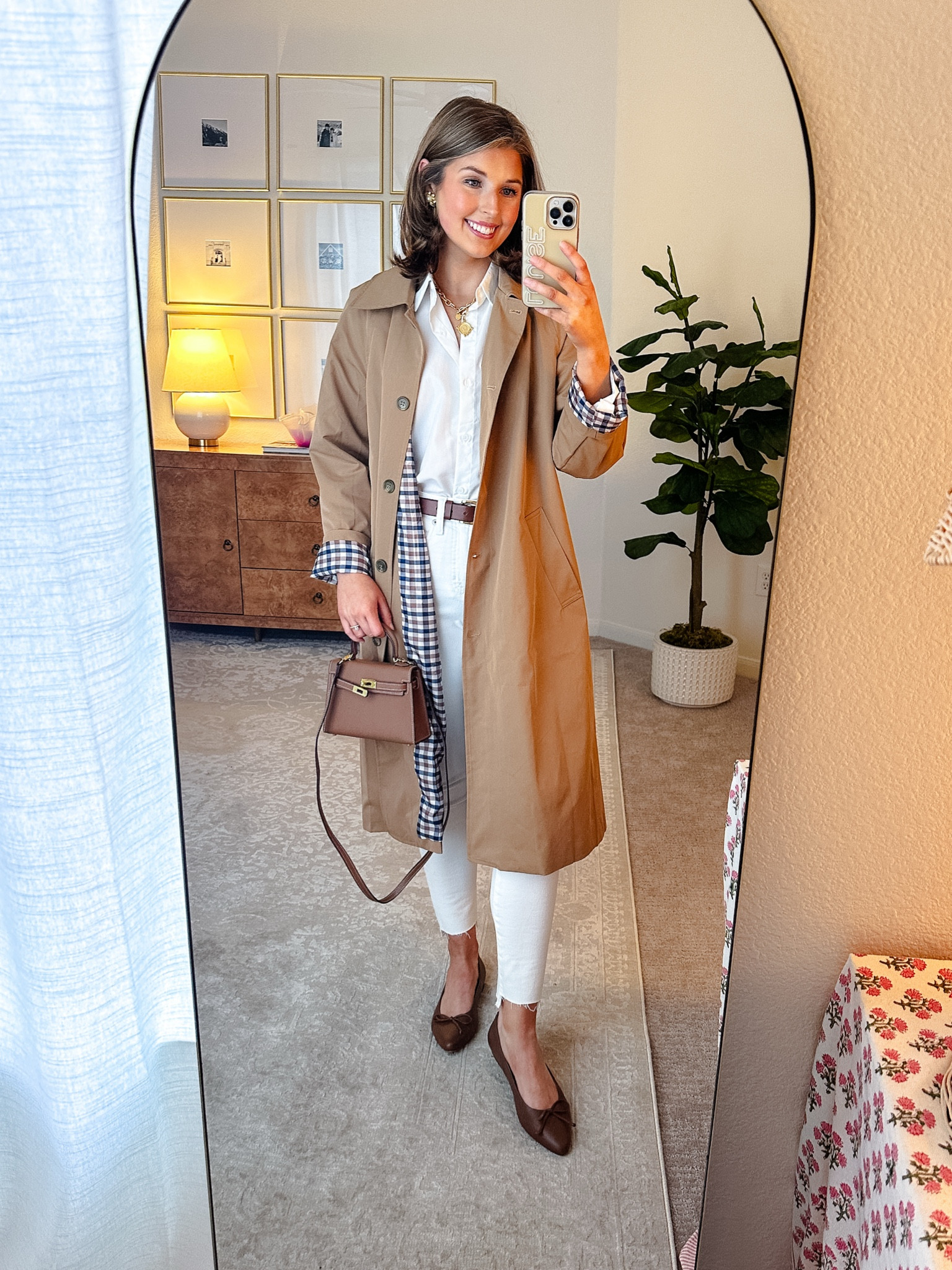 Spring outfit idea! Wearing a S in coat. Jeans and button down are old, linked similar!

#LTKStyleTip #LTKSeasonal