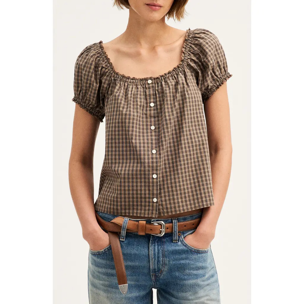 Madewell The Chateau Top in Fallen Timber at Nordstrom, Size Medium | Nordstrom