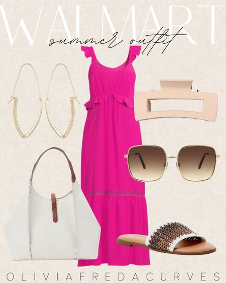 Walmart Summer Outfit - Summer dress - Summer outfit idea - summer OOTD

#LTKstyletip #LTKFind #LTKSeasonal