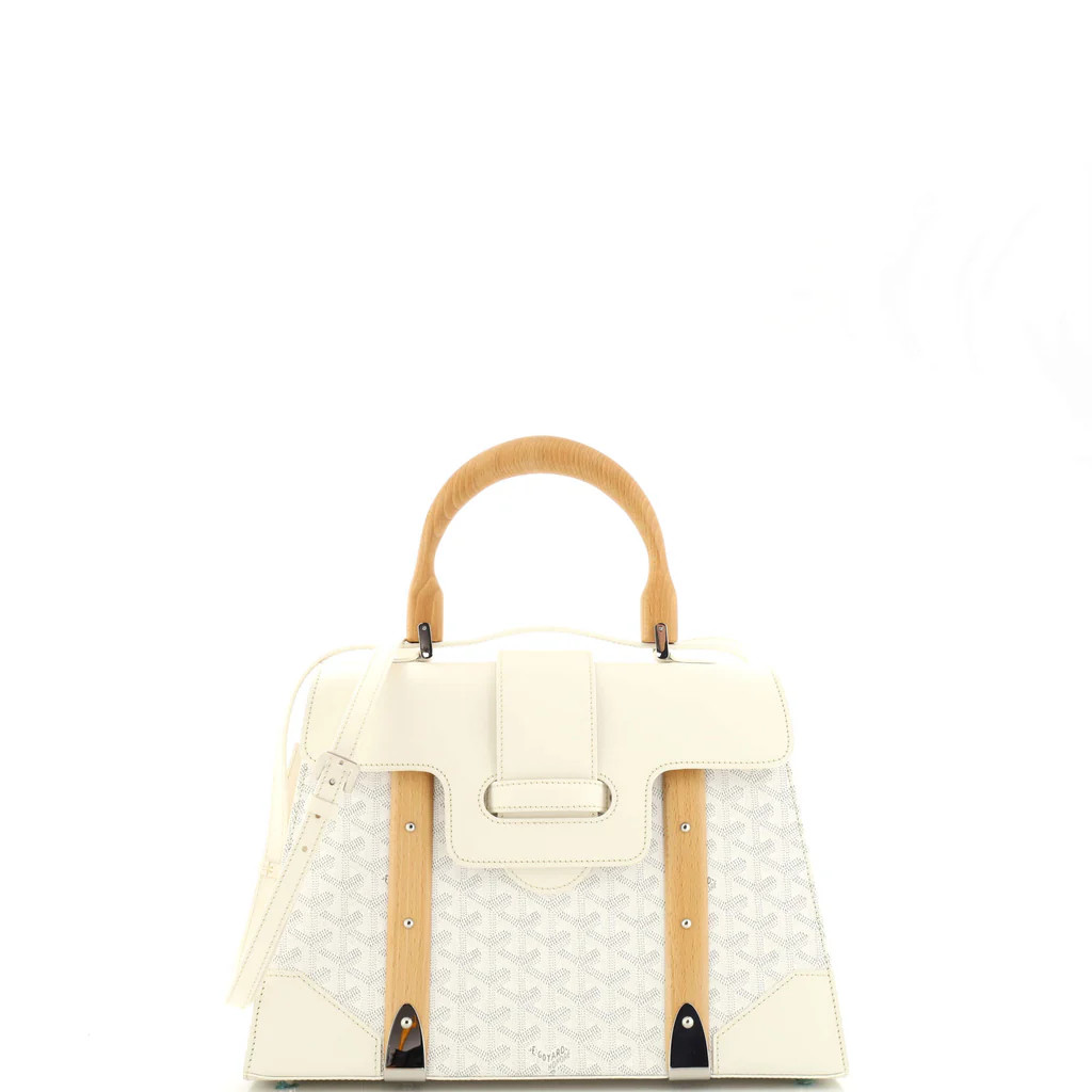 Saigon Top Handle Bag Coated Canvas with Leather MM | Rebag