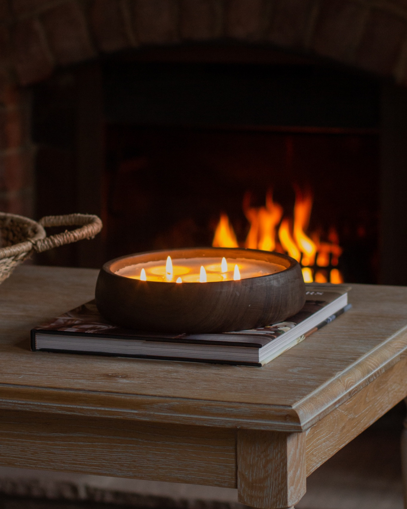 Large 8 Wick Candle in Large Wooden Bowl 

#LTKhome #LTKSeasonal