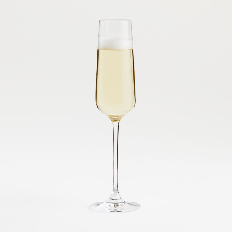 Oversized Hip Champagne Glass Flute + Reviews | Crate & Barrel | Crate & Barrel