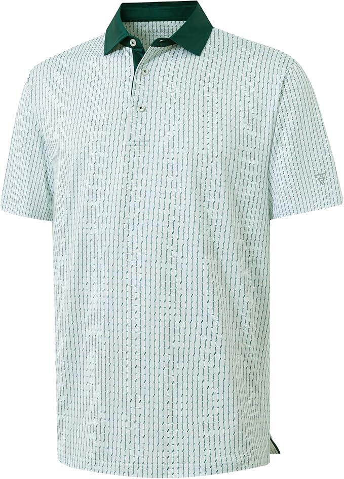 M MAELREG Golf Shirts for Men Short Sleeve Print Patterns Moisture Wicking Performance Lightweigh... | Amazon (US)