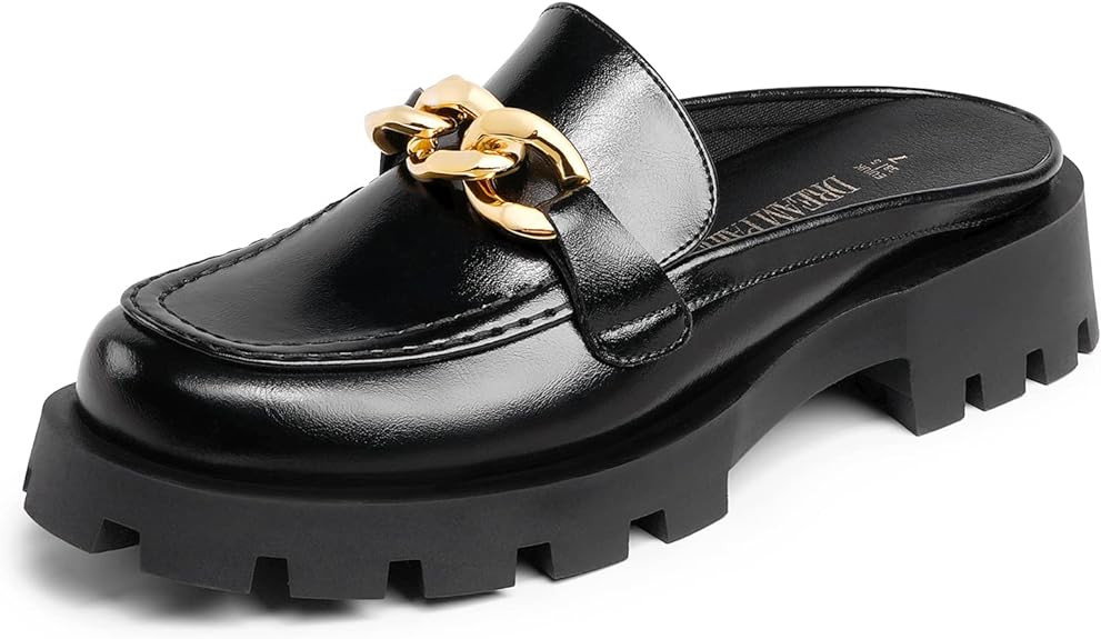 DREAM PAIRS Mules for Women Slip On Shoes Platform Thick Comfortable Women’s Chunky Flat Slides... | Amazon (US)