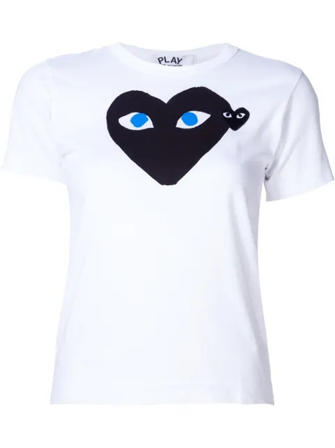 heart print and application T-shirt | FarFetch US