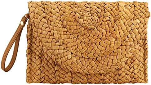 YYW Summer Straw Clutch Envelope Woven Shoulder Bag Crossbody Handbag Purse Wallet for Women | Su... | Amazon (US)