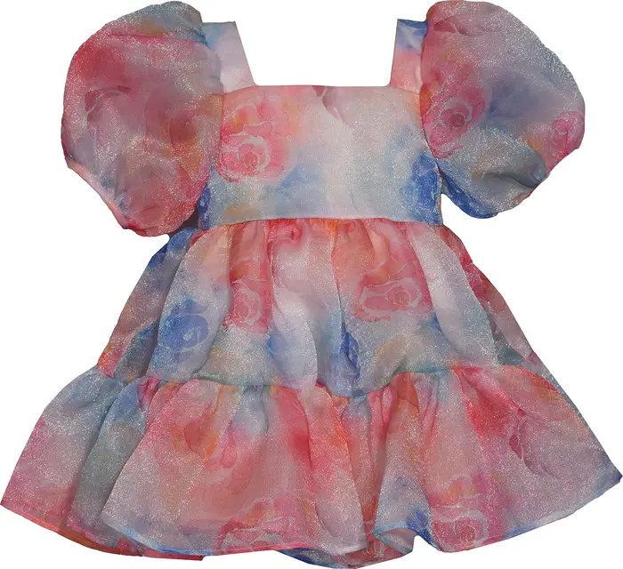 Iris & Ivy Kids' Organza Puff Sleeve Party Dress | Nordstromrack | Nordstrom Rack