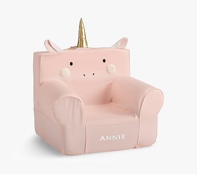 Kids Anywhere Chair®, Twill Unicorn | Pottery Barn Kids