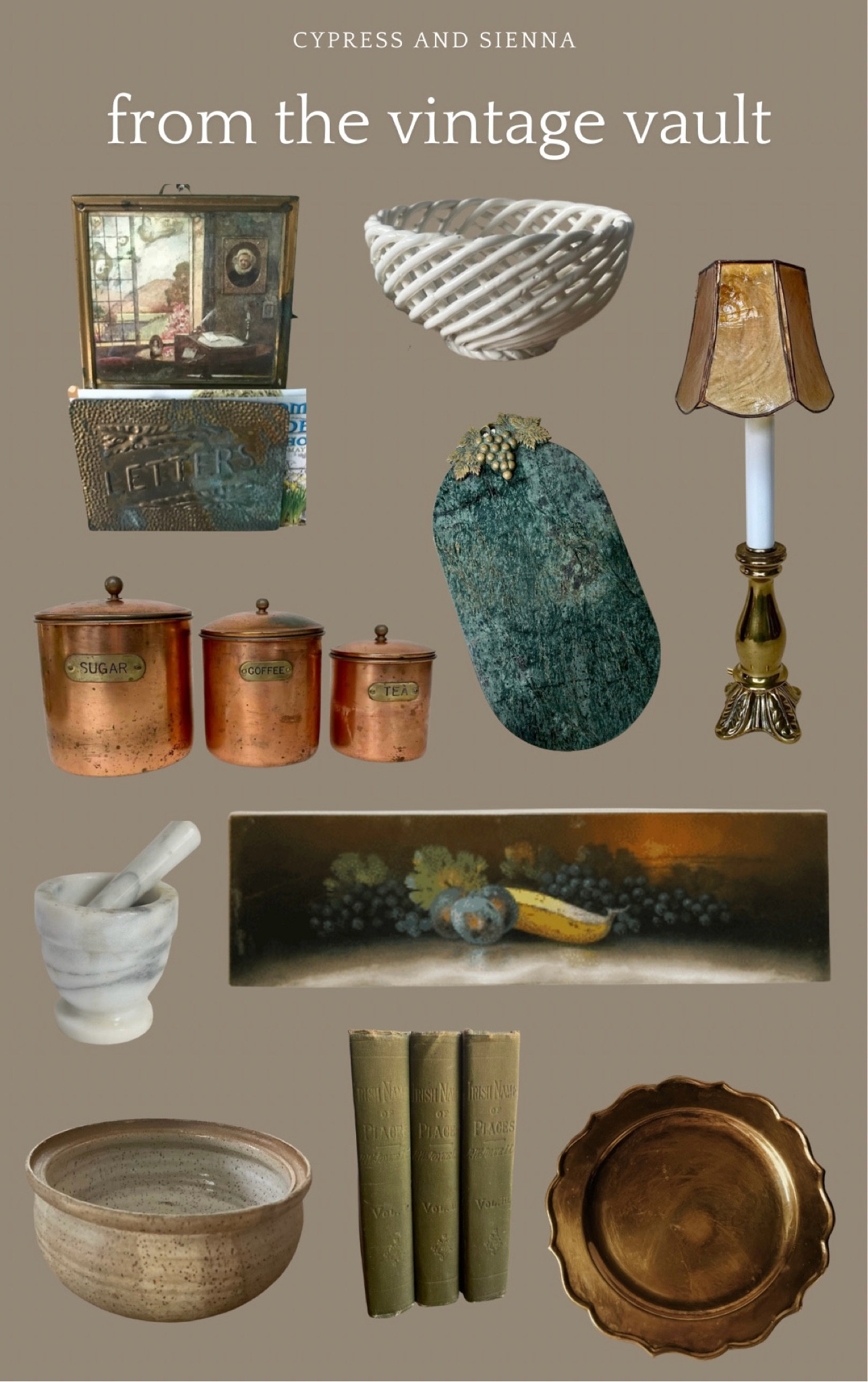 This week’s favorite vintage finds!

vintage decor, vintage decorating, vintage home favorites, vintage finds, vintage lamps, vintage art, copper decor, marble decor, vintage books, brass decor, oil painting, vintage pottery

#LTKHome #LTKStyleTip #LTKFindsUnder50