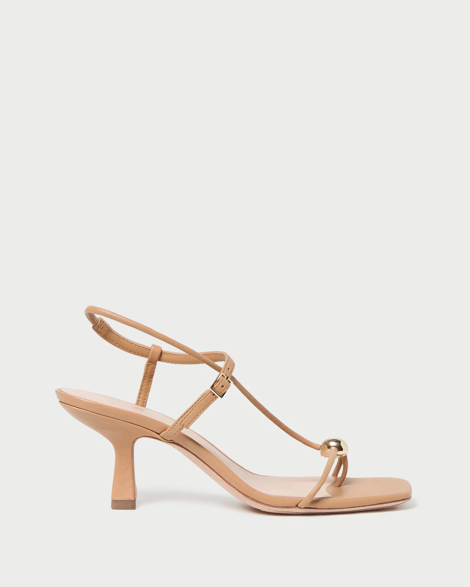 Triana Dune Leather Mid\u2212Heel Sandal | Loeffler Randall