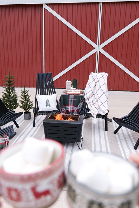 Christmas fire set up for the perfect camp fire 

#LTKSeasonal #LTKhome #LTKHoliday