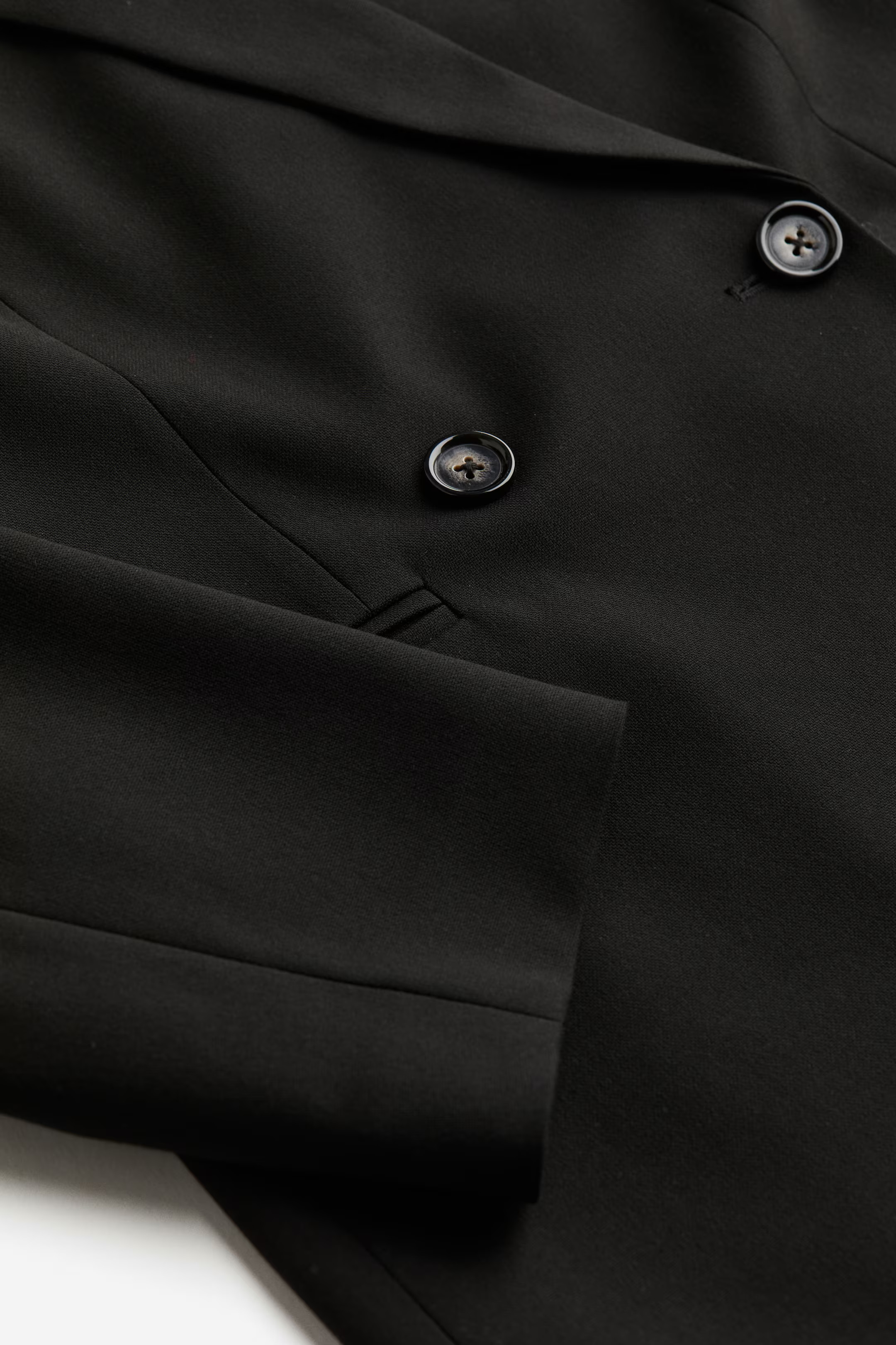 Double-breasted blazer - Black - Ladies | H&M GB | H&M (UK, MY, IN, SG, PH, TW, HK)