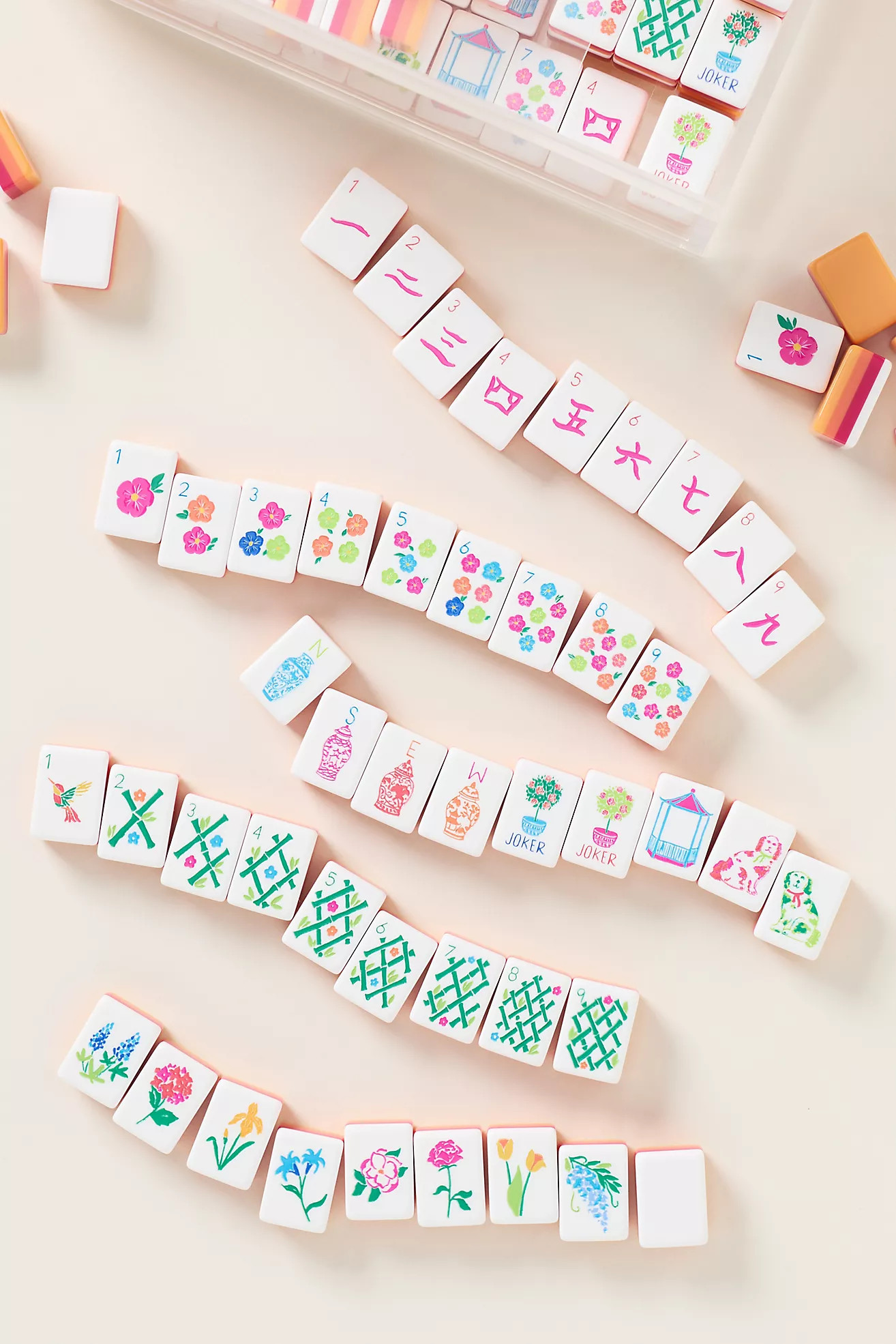 Oh My Mahjong Sunset Tile Set | Anthropologie (US)