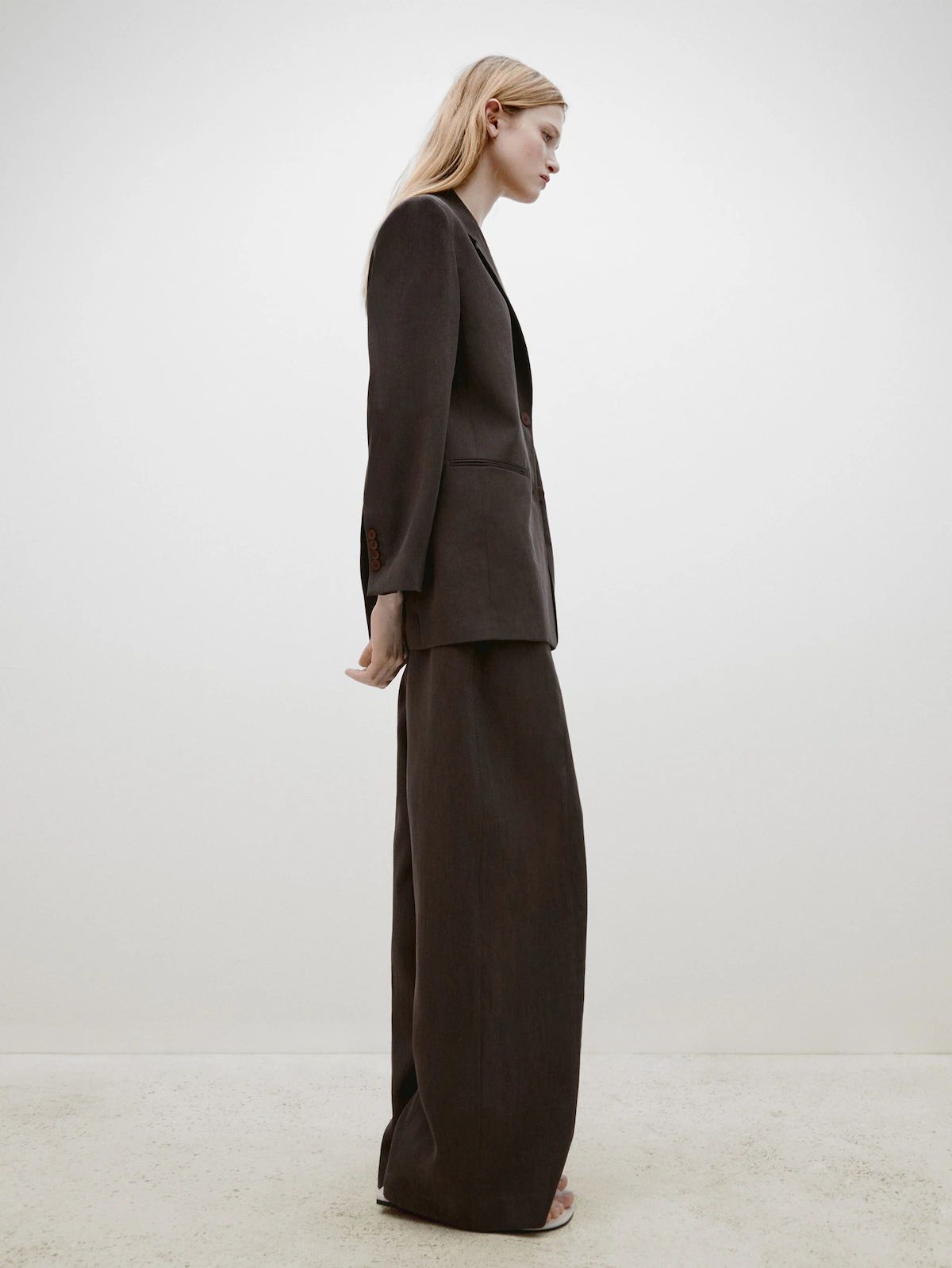 Straight-leg linen suit trousers - Limited Edition | Massimo Dutti (US)