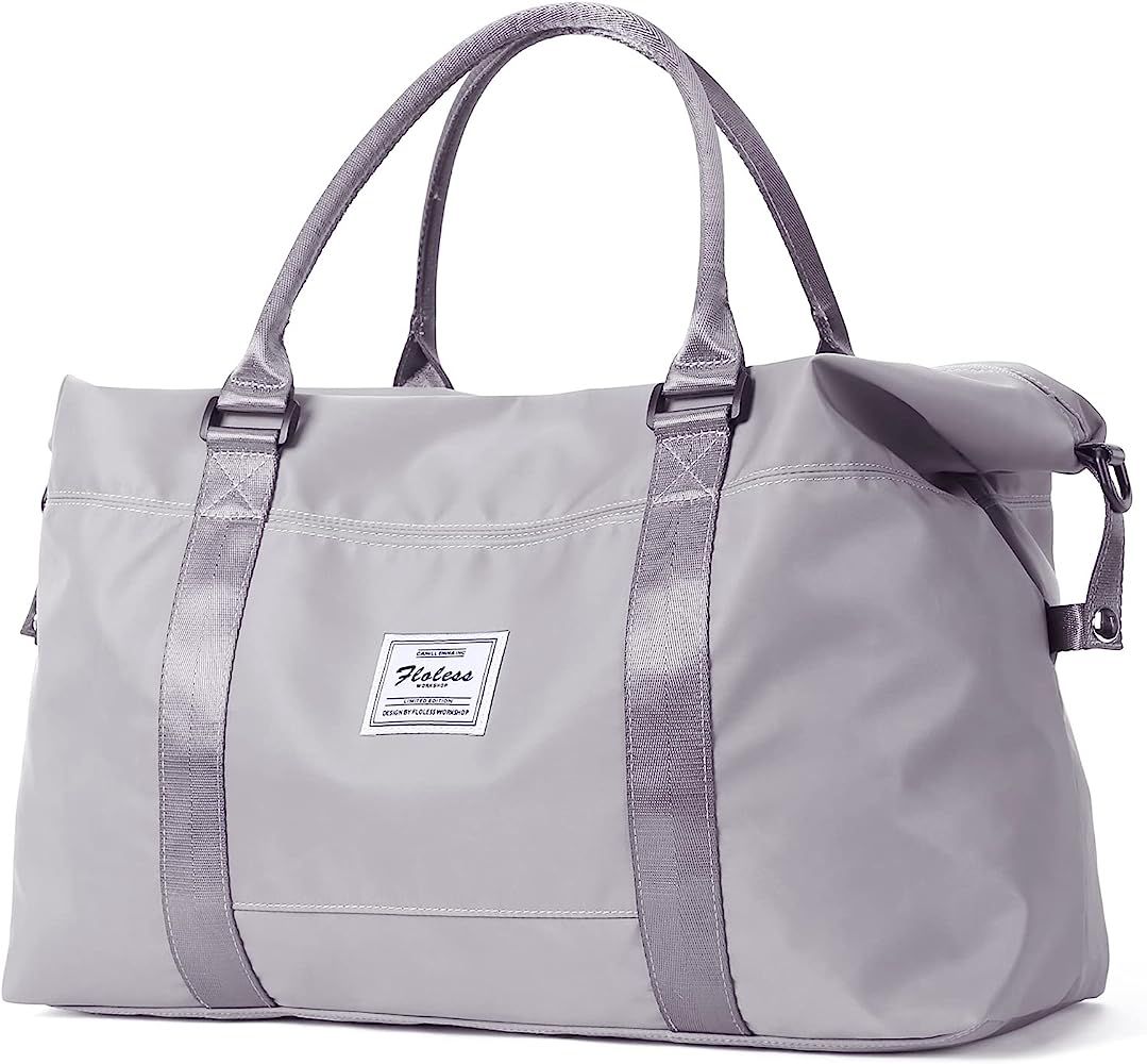 Travel Duffel Bag, Sports Tote Gym Bag, Shoulder Weekender Overnight Bag for Women | Amazon (US)