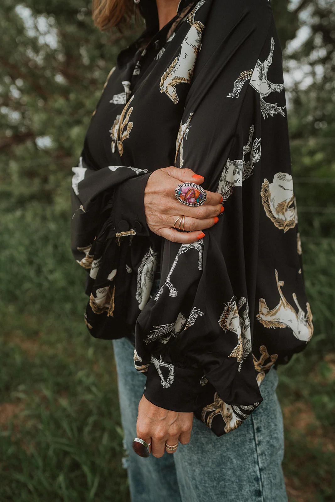 Bristol Ring | Pink Spiny Turquoise | Goldie Lew Jewelry