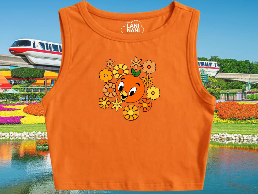 Orange Bird Crop Tank | Flower and Garden Festival | Epcot Crop Tank | Disney Tank | Disney Vacat... | Etsy (US)