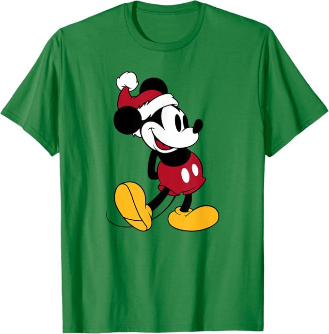 Disney - Classic Mickey Mouse Holiday T-Shirt | Amazon (US)