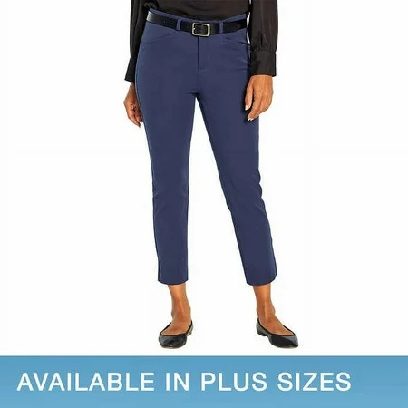 Banana Republic Ladies Slim-Straight Capri Pants Navy 6 | Walmart (US)