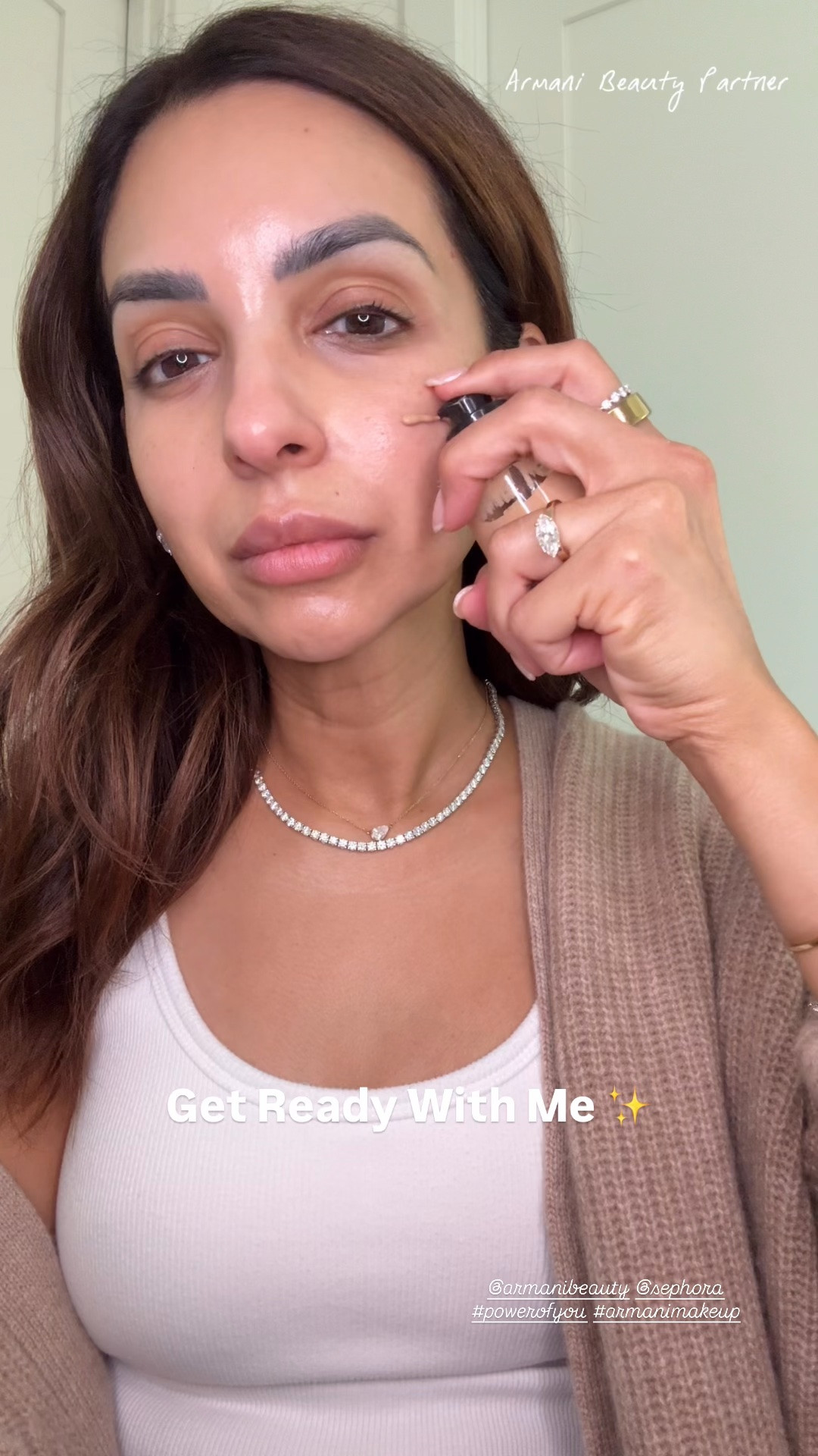 A few @armanibeauty favorites that stay in my rotation ✨

Luminous Silk Foundation for that smooth, skin-like glow, paired with the concealer anywhere I want a little extra coverage. For eyes, I’ve been reaching for Eye Tint in 20M + the new Rose shade — SO SO easy to blend and so pretty for an effortless everyday look.

And the finishing touch… Power of You fragrance 🤍 feminine, warm and one of those scents that instantly makes you feel put together.
@armanibeauty @Sephora #armanibeautypartner #powerofyou #armanimakeup

#LTKBeauty #LTKOver40