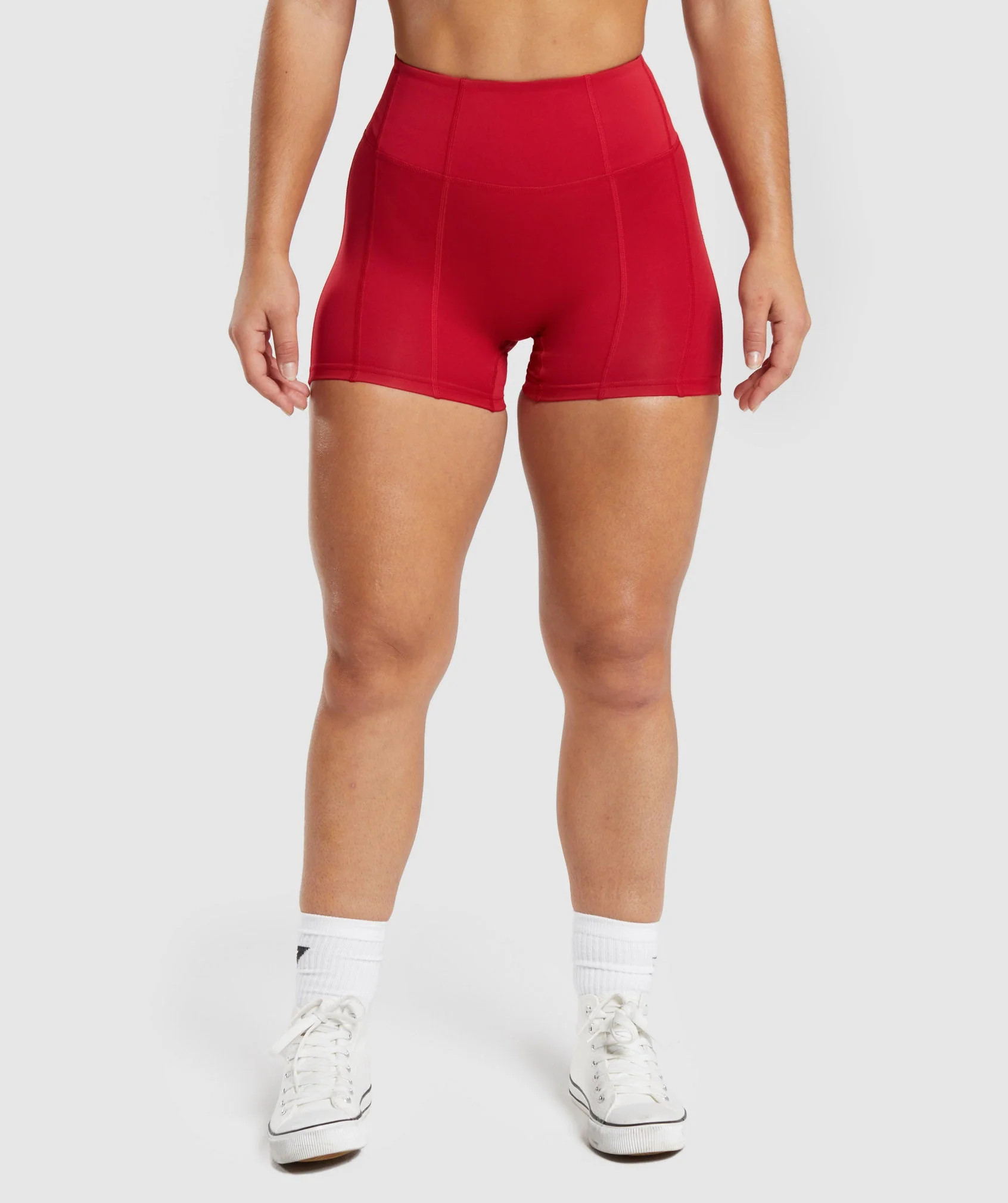 Gymshark GS Power High Rise Shorts - Carmine Red | Gymshark US