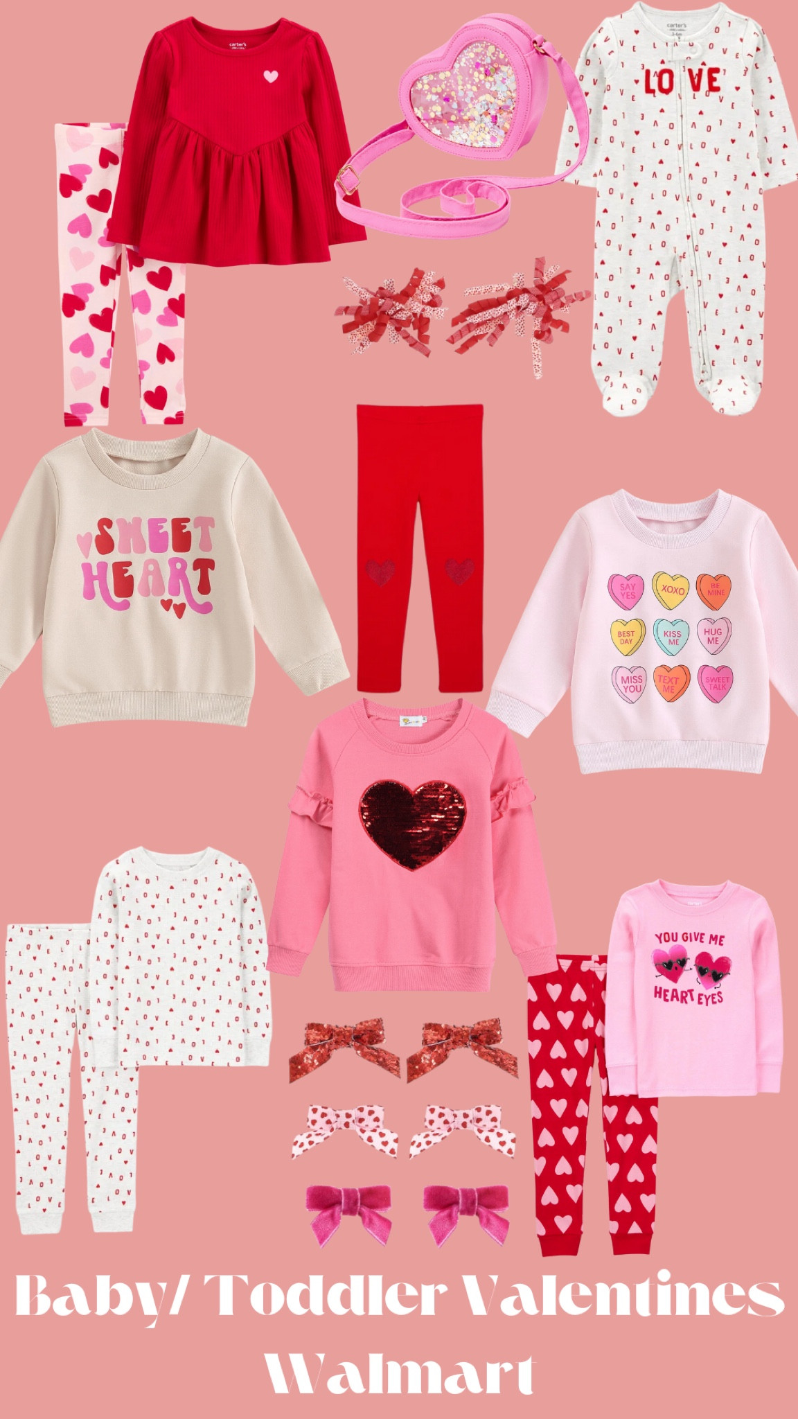 Walmart toddler girl Valentine’s Day clothes!! 

#LTKBaby #LTKFamily #LTKKids