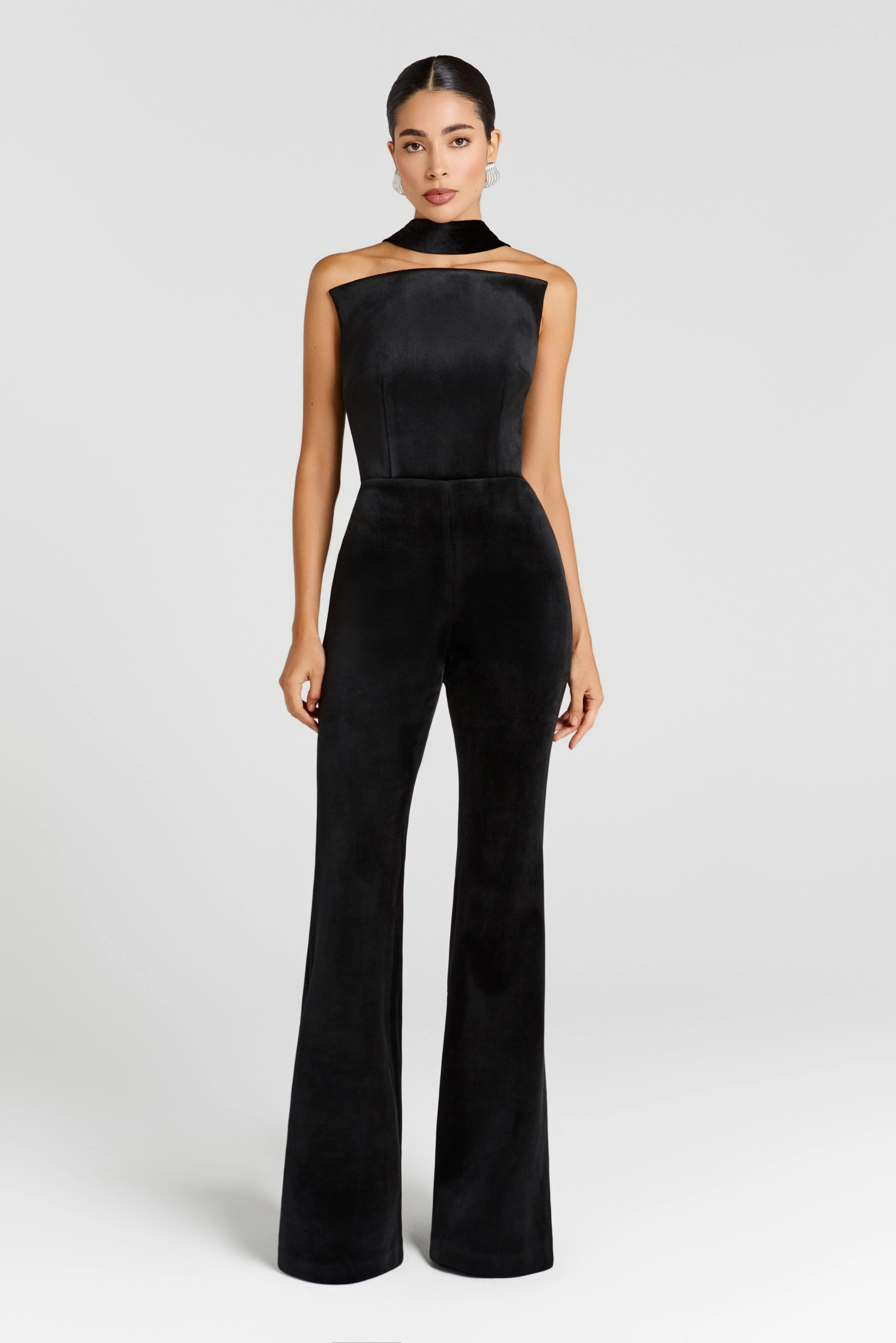 Talia Black Jumpsuit | Nadine Merabi