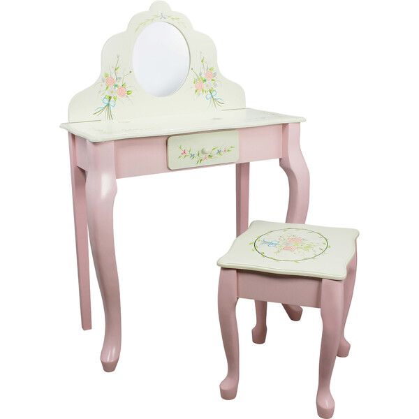 Bouquet Classic Play Vanity Table & Stool Set | Maisonette