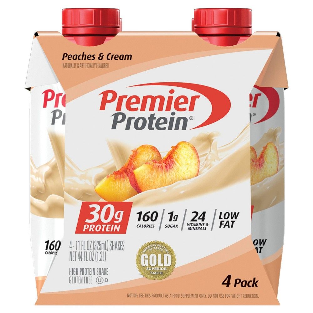Premier Protein Shake - Peaches 'n Cream - 11 fl oz/4pk | Target