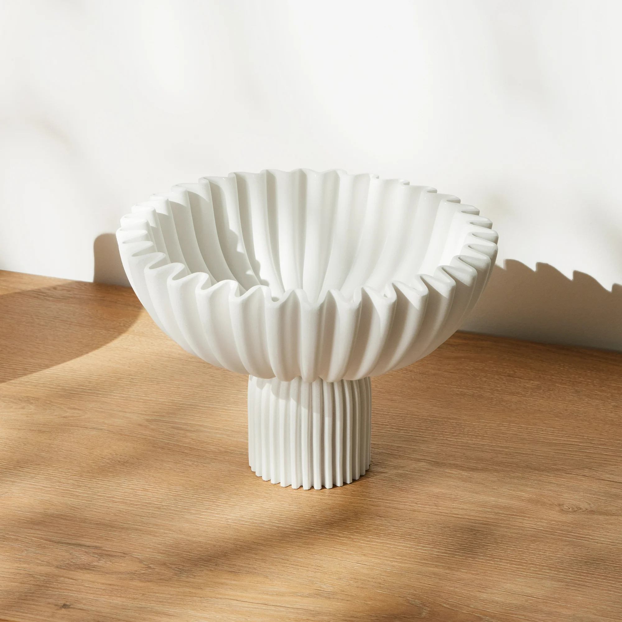 Anko Pleated Decor White Bowl | Walmart (CA)