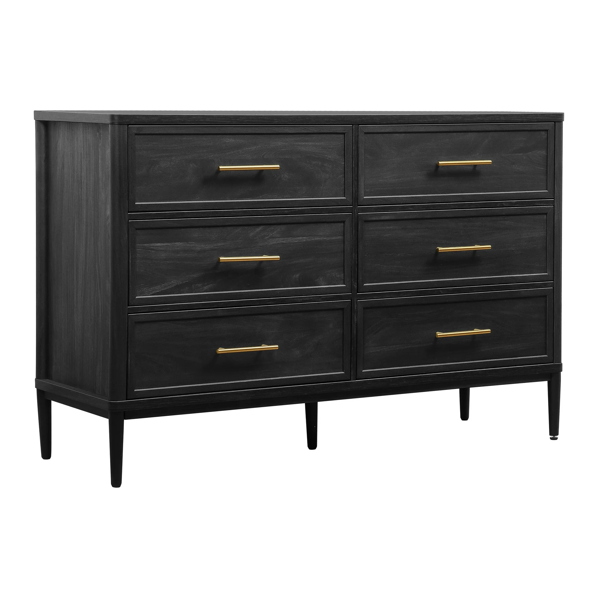 Better Homes & Gardens Oaklee 6 Drawer Dresser, Charcoal Finish | Walmart (US)