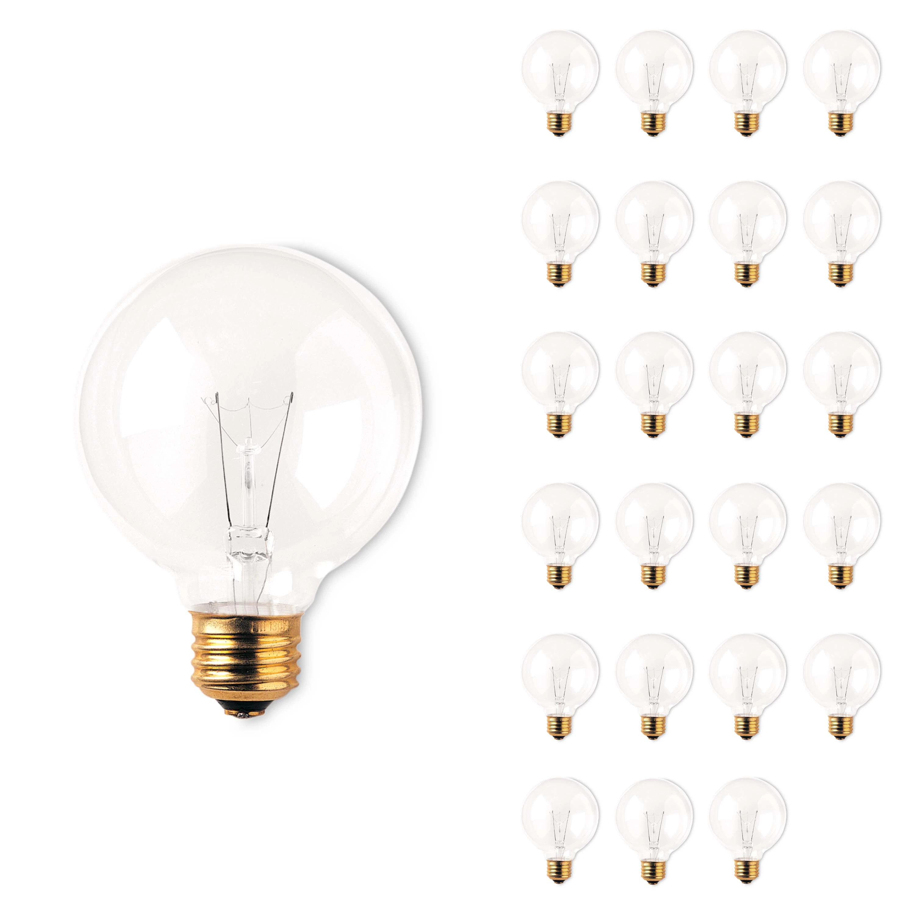 Bulbrite 40 -Watt EQ G25 Warm white Medium screw base E26 Dimmable Incandescent Decorative Light Bulb 24 -Pack | 861021 | Lowe's