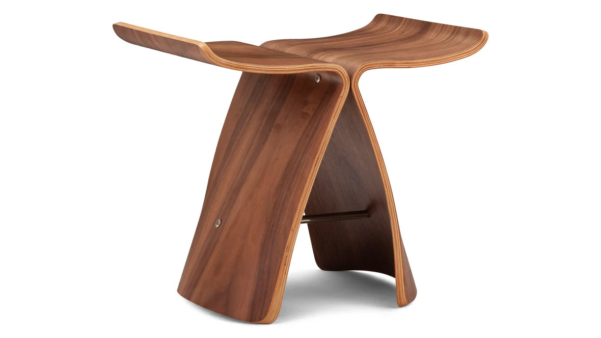 Butterfly Stool, Walnut | Interior Icons