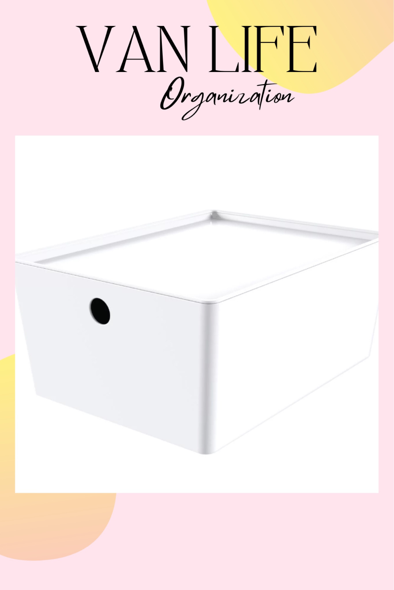 Van life organization! Large Storage with Lid — click below to shop! Follow me @alohaaa.nikki to follow my vanlife adventures in Hawaii!🌺✨#liketkit #vanlife #camping #travel #walmart #organization organizer bins home organizer closet organization

#LTKtravel #LTKunder50 #LTKhome