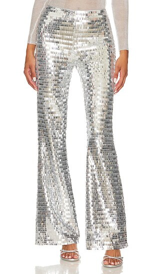 Sequin Robo Pant in Satellite Silver | Revolve Clothing (Global)