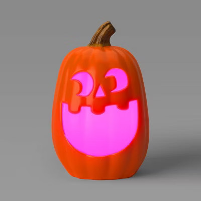 20" Lit Pumpkin Happy Jack Halloween Decorative Prop with Timer - Hyde and EEK! Boutique™ | Target
