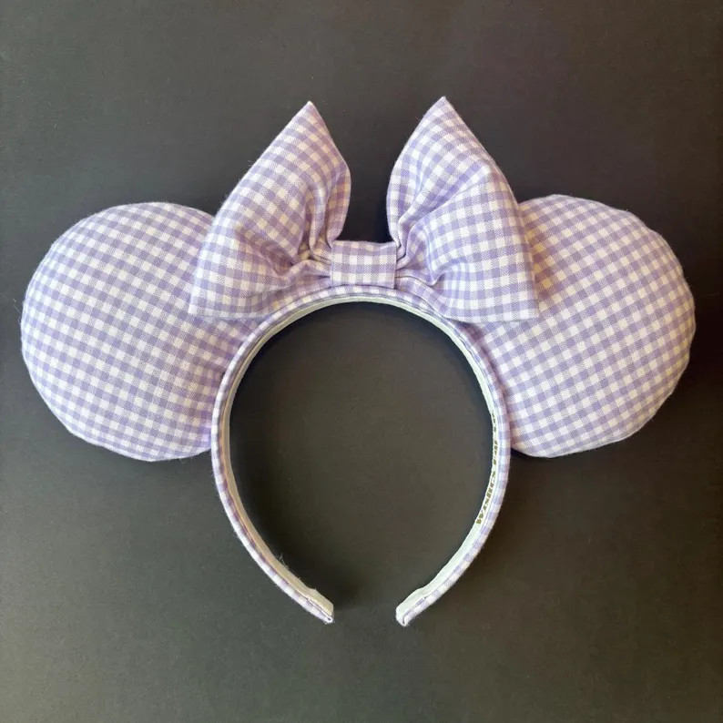 Lavender Gingham Minnie Ears | Etsy (US)