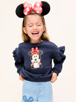 Old Navy x Disney Minnie Mouse Graphic Ruffle-Sleeve Sweatshirt for Toddler Girls | Old Navy (US)