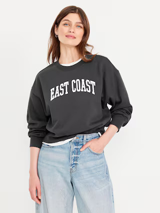 SoComfy Crop Graphic Sweatshirt | Old Navy (US)