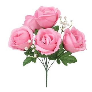 13" Rose with Baby's Breath Bush by Ashland® | Michaels | Michaels Stores