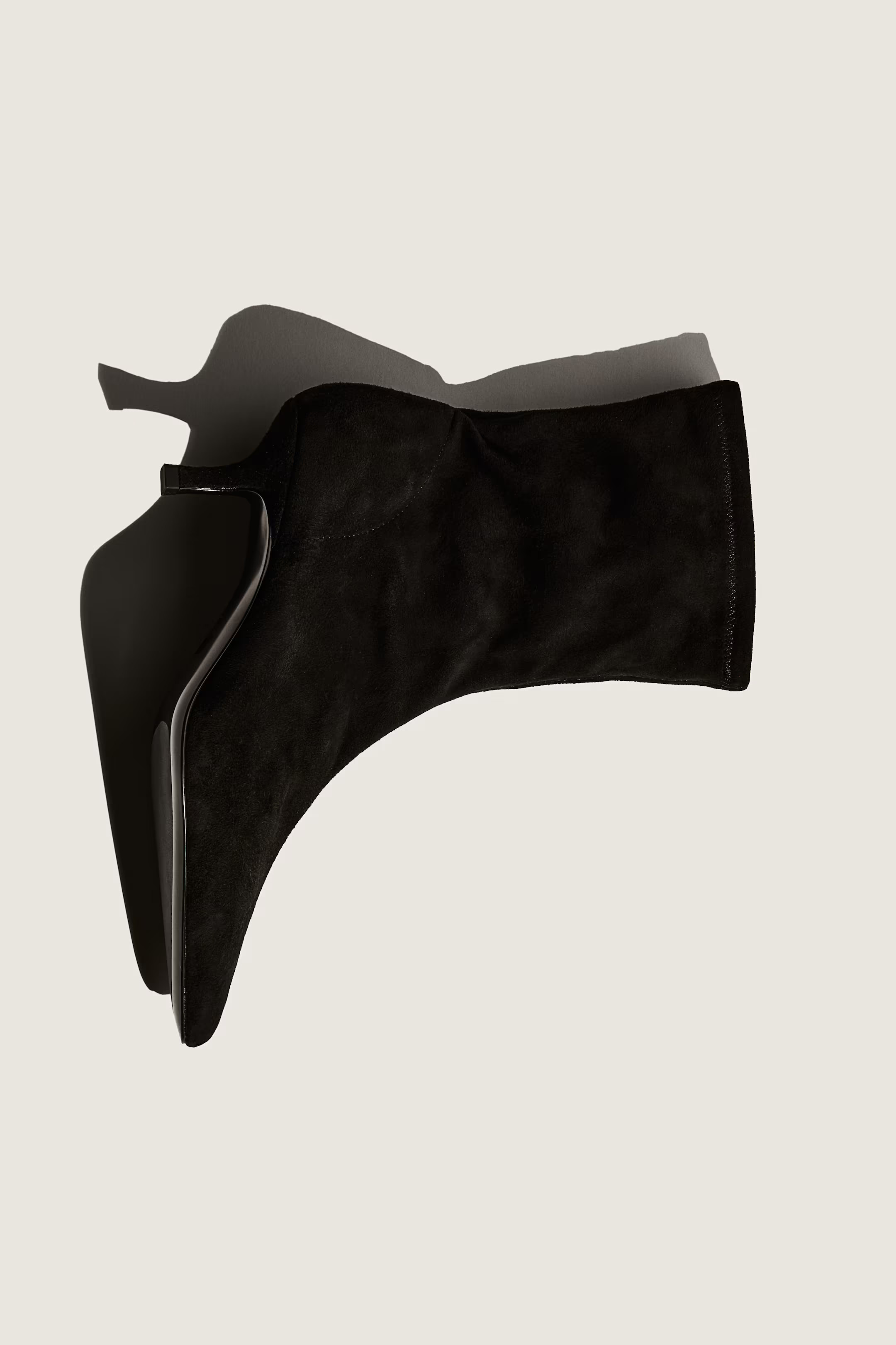 Sockboots aus Veloursleder - Schwarz - Ladies | H&M DE | H&M (DE, AT, CH, NL, FI)